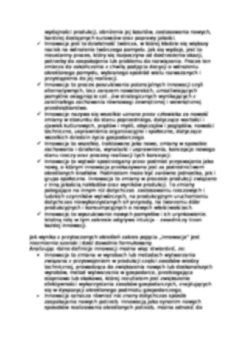 Istota i rodzaje innowacji - strona 2