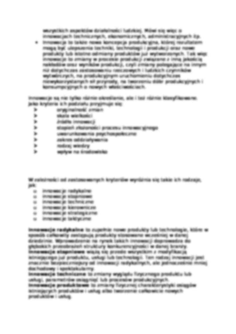 Istota i rodzaje innowacji - strona 3
