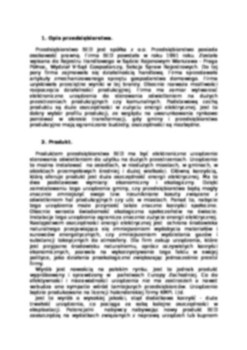 Projekt przedsiębiorstwa 