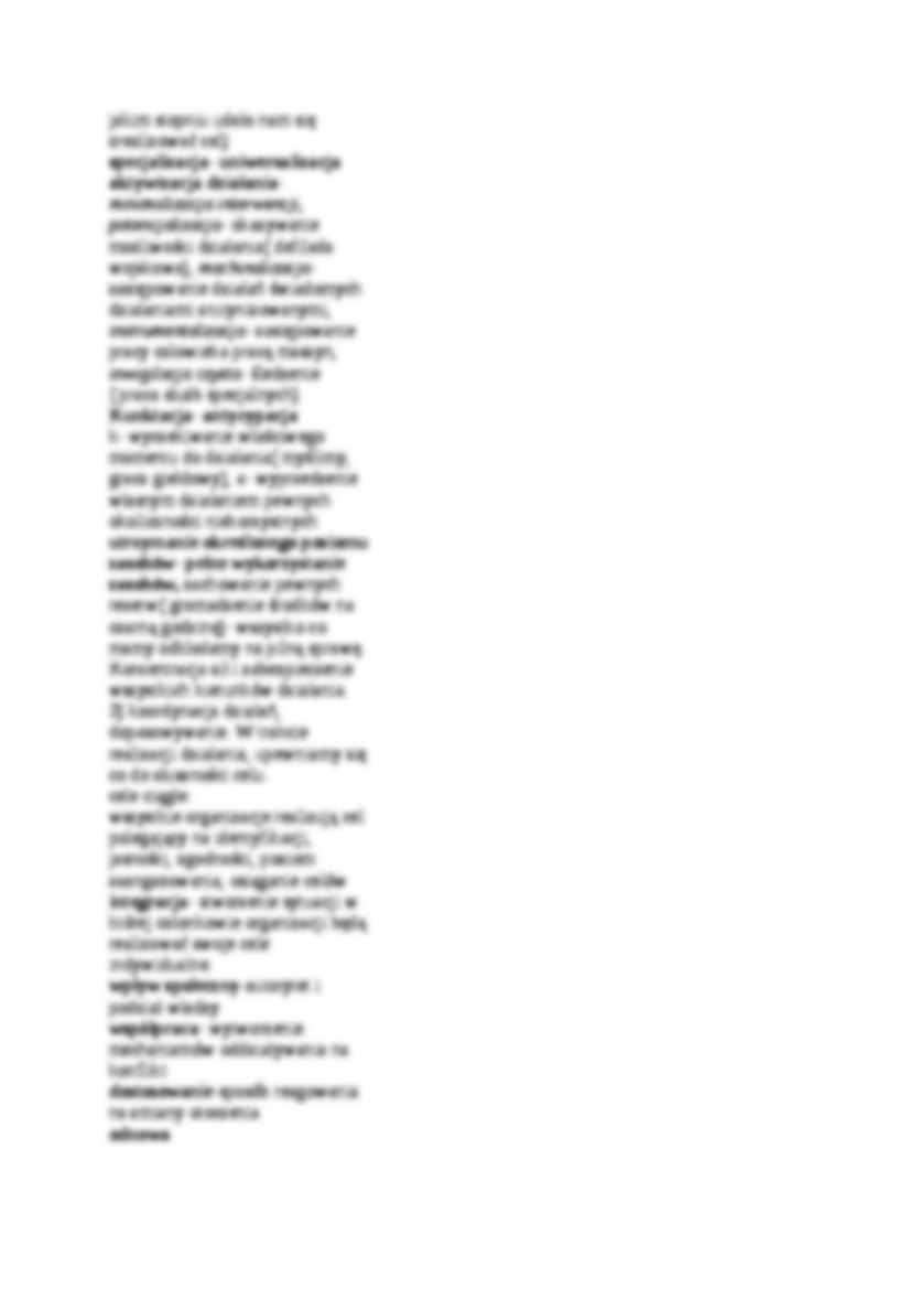 Podstawowe pojęcia z przedmiotu - Prakseologia - strona 2