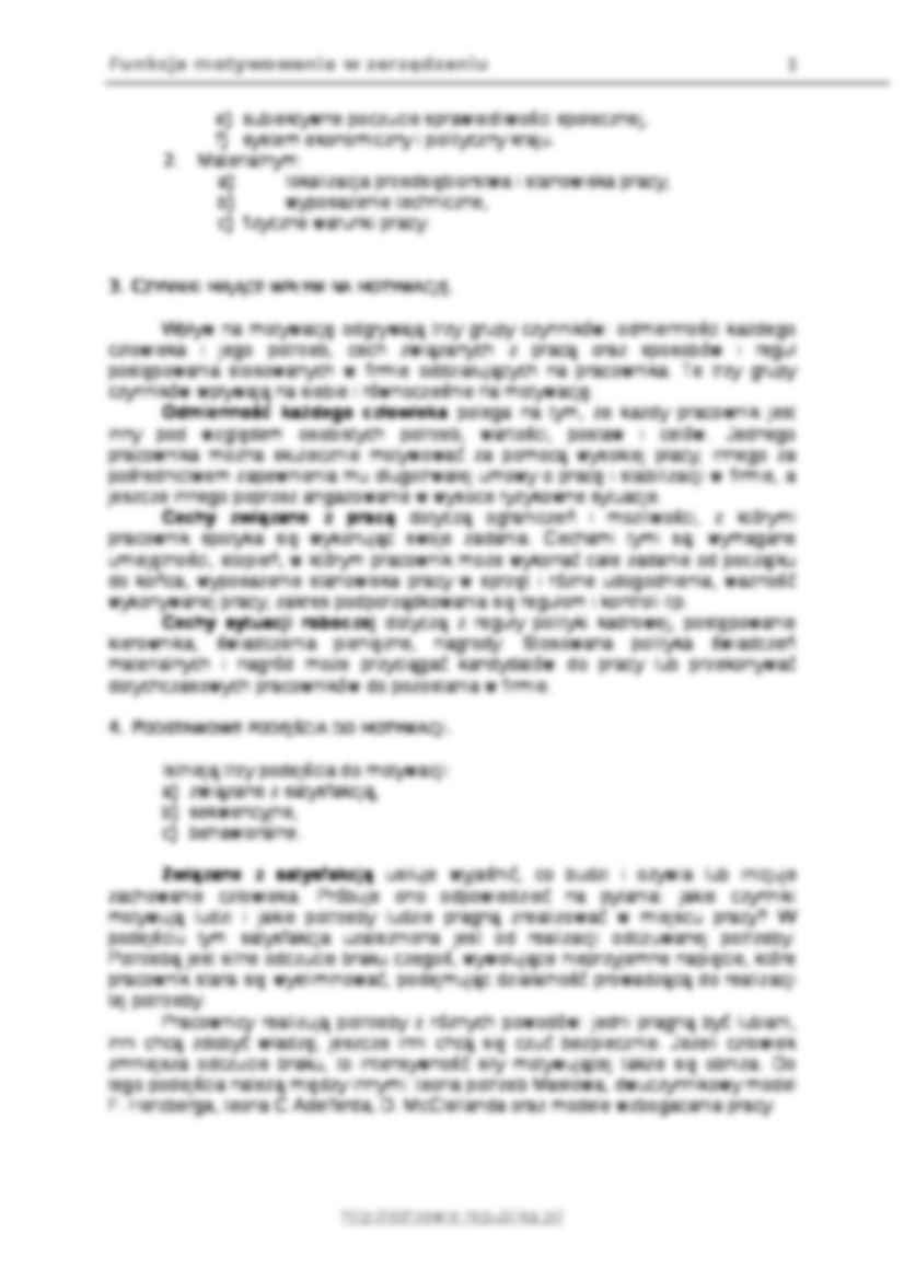 Funkcja motywowania w zarządzaniu - Środki zachęty  - strona 3