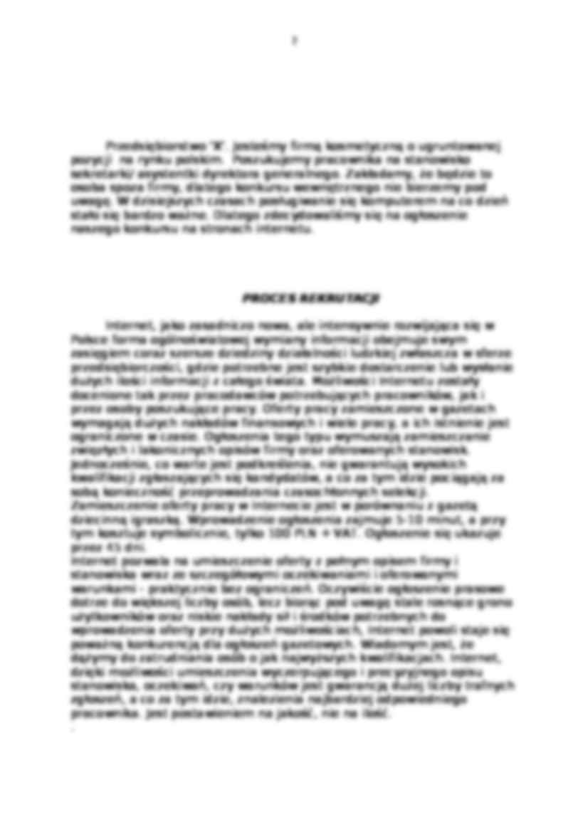 Proces doboru pracownika - strona 2