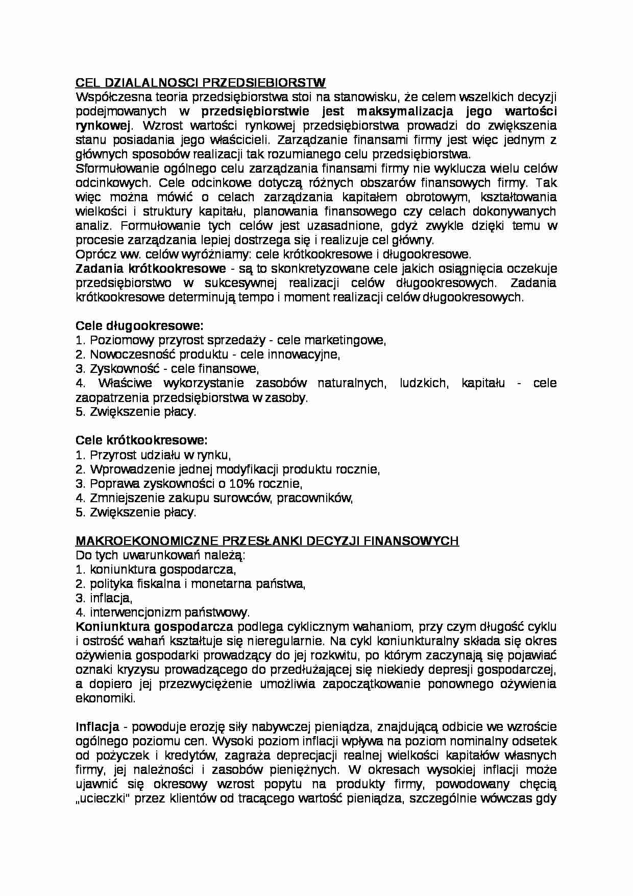 Zagadnienia z zakresu przedsiębiorstwa - strona 1