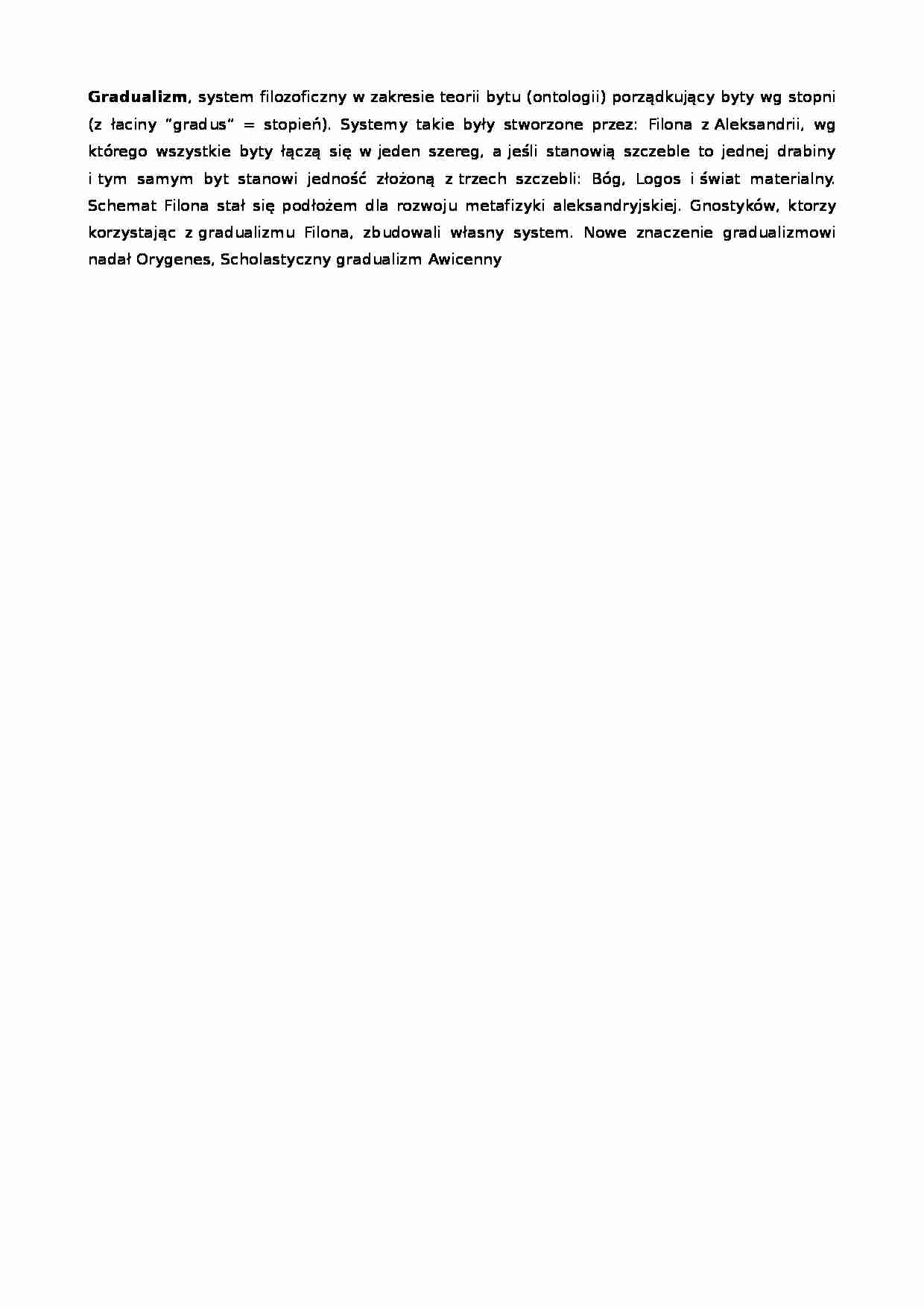 Gradualizm-definicja - strona 1