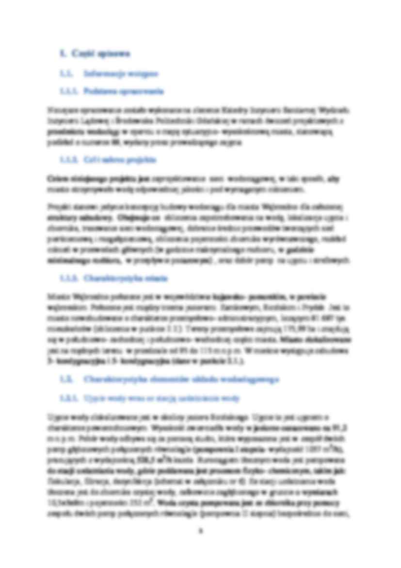 Projekt koncepcyjny sieci wodociągowej dla miasta Wąbrzeźno - strona 3