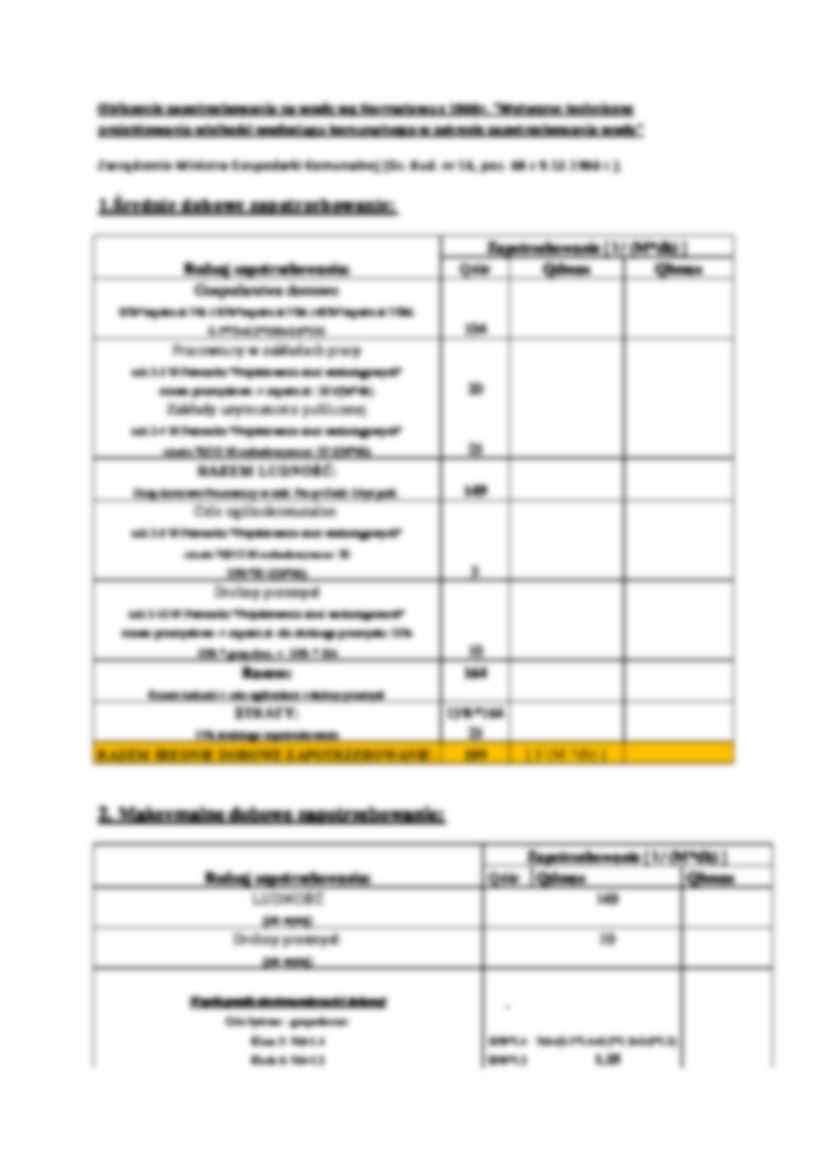 Projekt-Obliczenie zapotrzebowania na wodę - strona 3