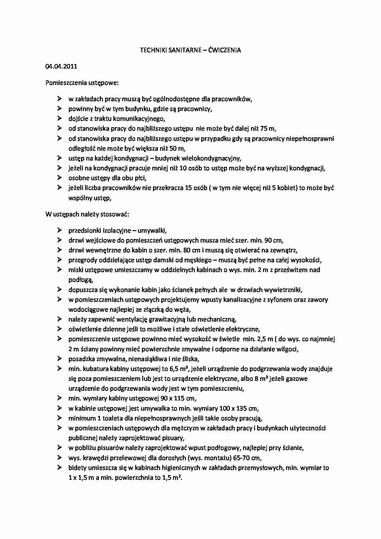 Pomieszczenia ustępowe - strona 1