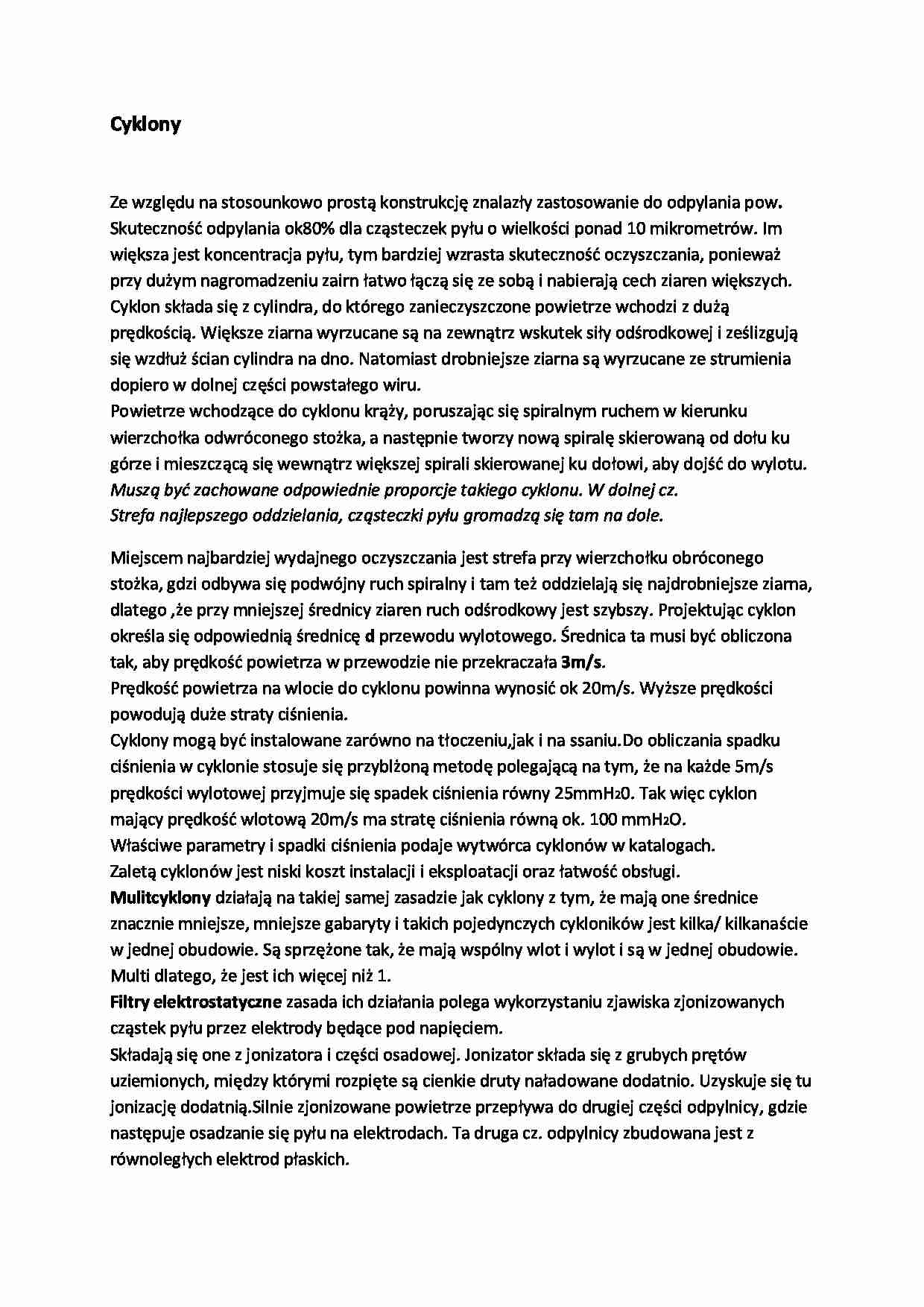 Cyklony-opracowanie - strona 1
