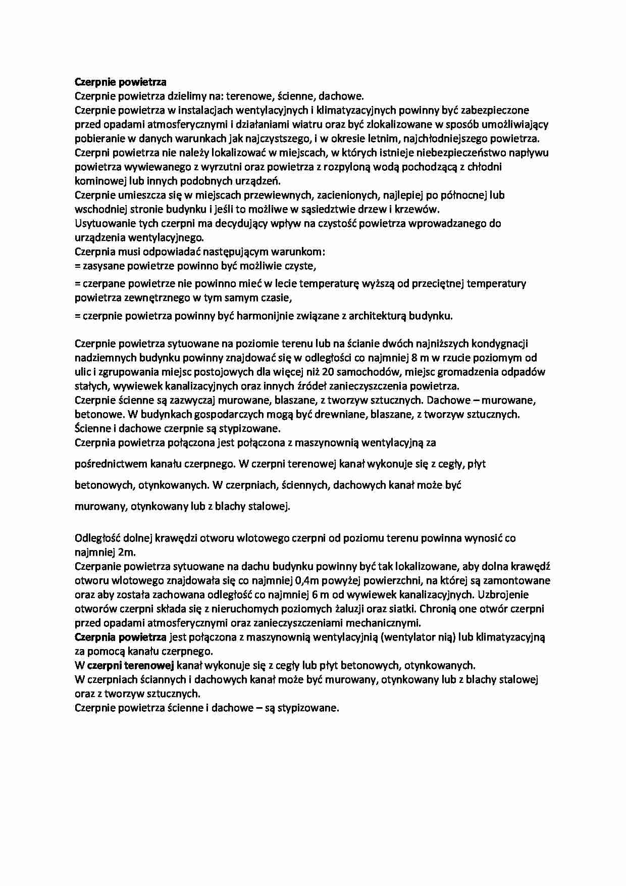 Czerpnie powietrza - strona 1