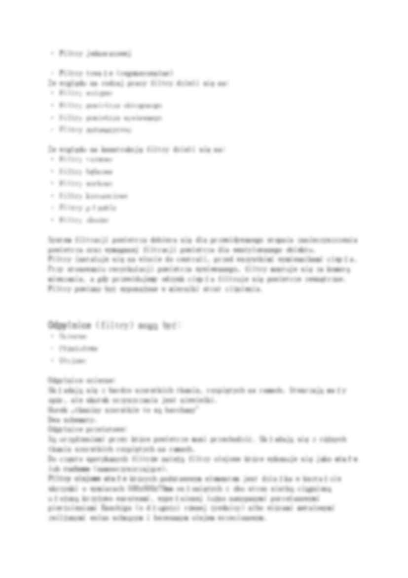 Urządzenia do oczyszczania powietrza- komory kurzowe i filtry - strona 2