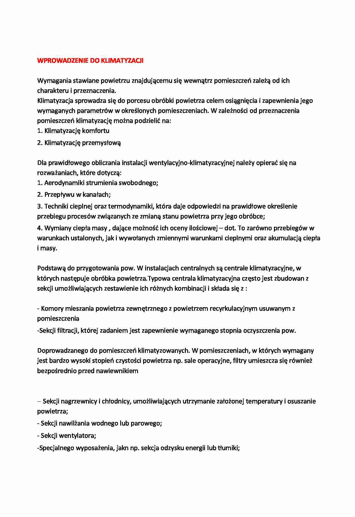Wprowadzenie do klimatyzacji - strona 1