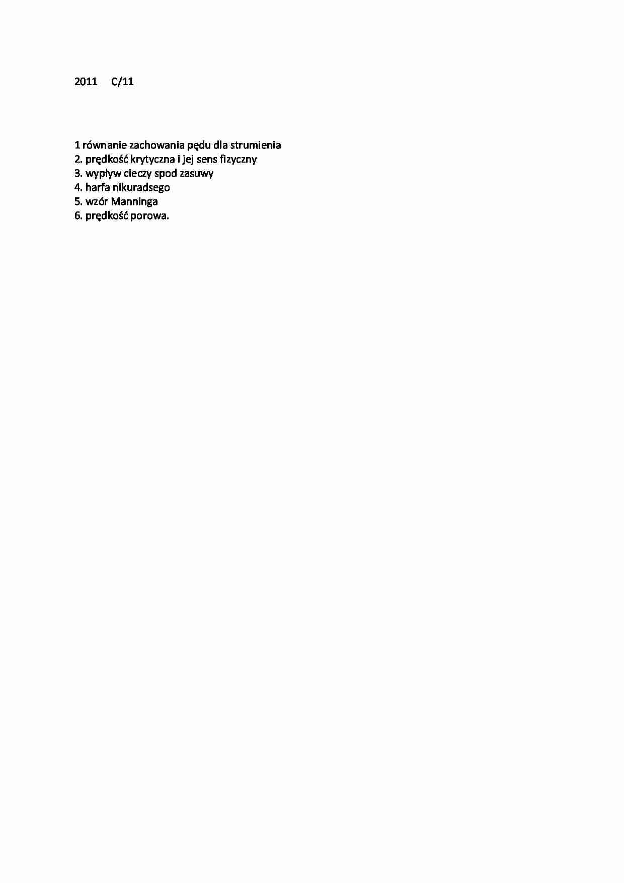 HydraulikeEgzamin z 2011 C11 - strona 1