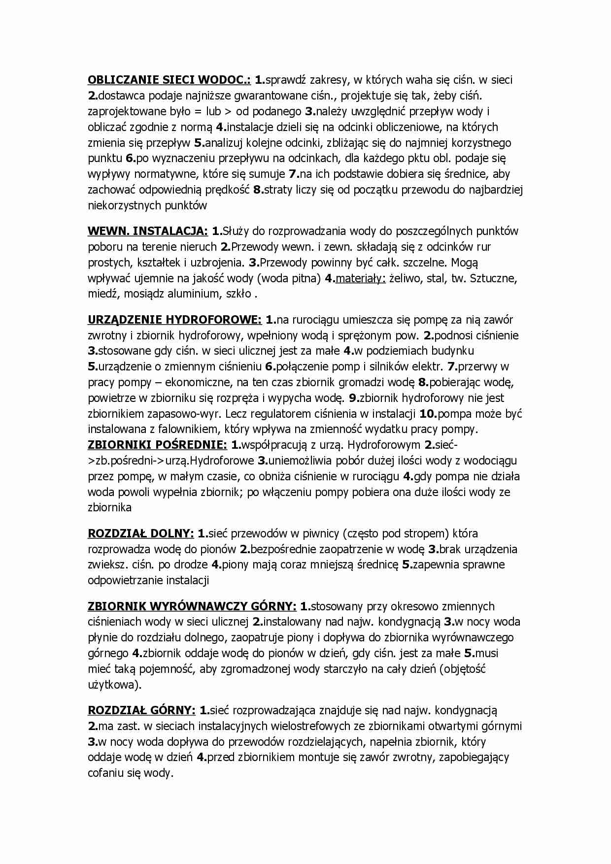 Materiały na drugie kolokwium-sieci i instalacje sanitarne - strona 1