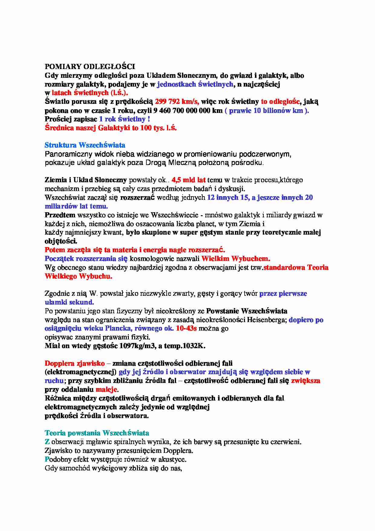 Teoria powstania Wszechświata - strona 1