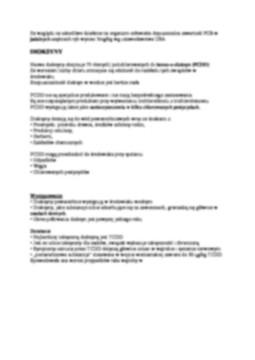 Niebezpieczne związki organiczne - chlorowane związki aromatyczne i dioksyny - strona 2