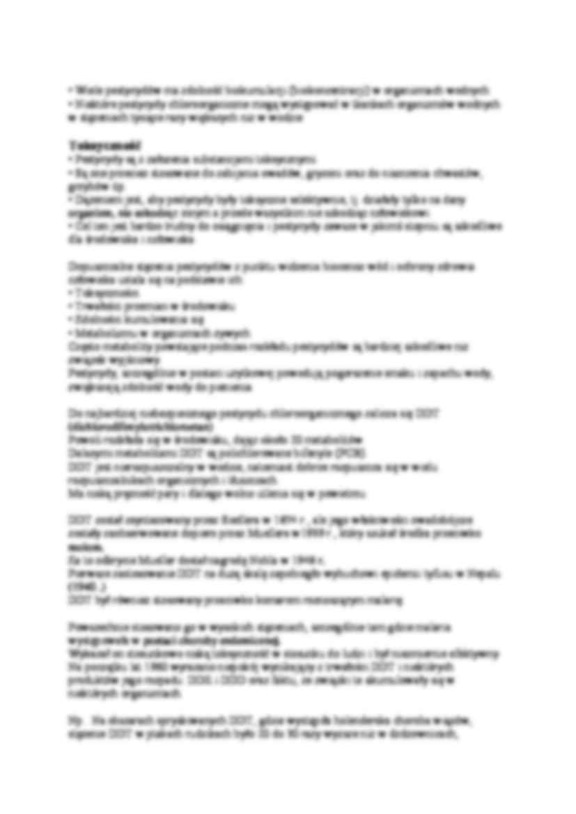 Niebezpieczne związki organiczne - pestycydy - strona 3