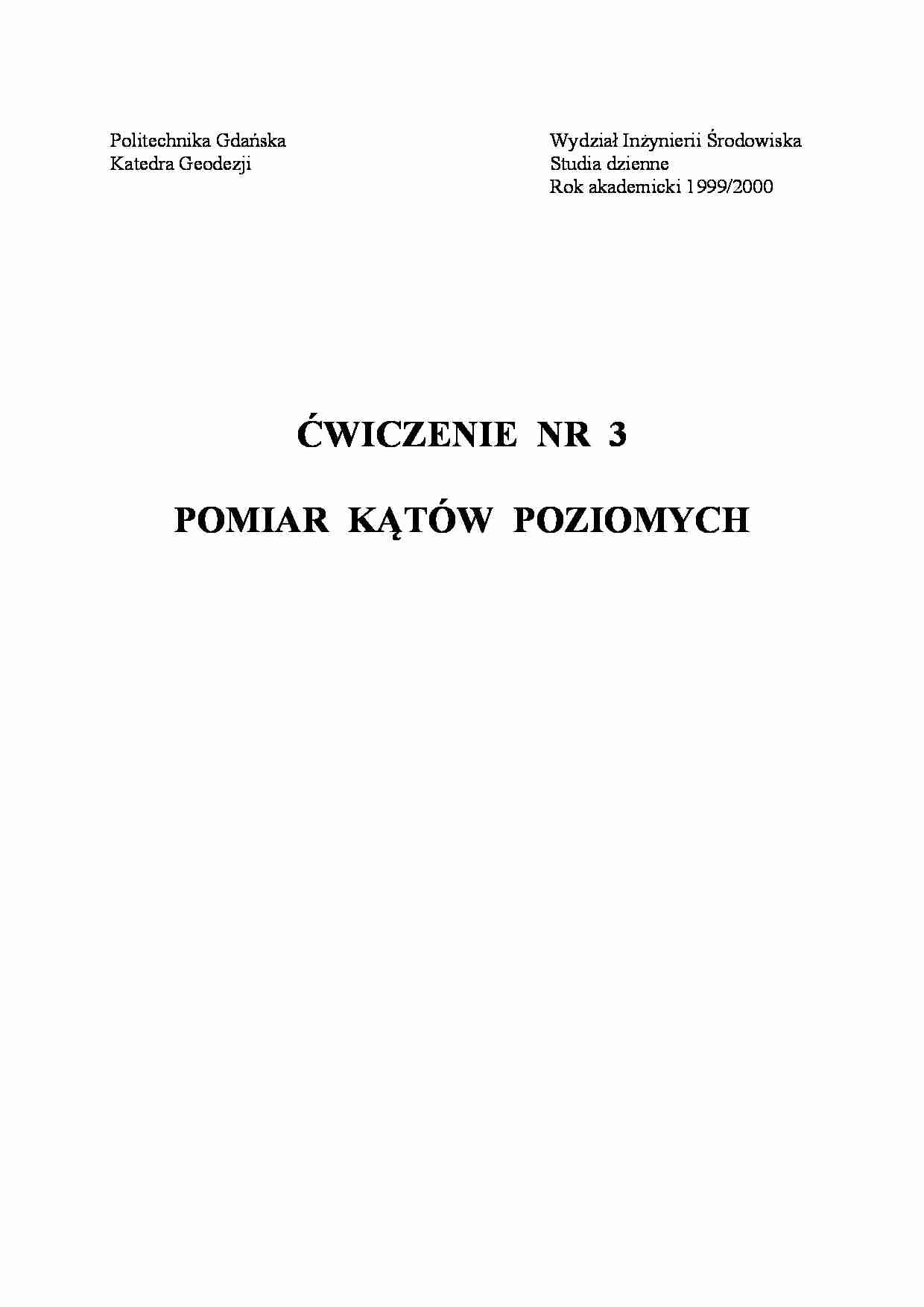 Pomiar kątów poziomych - Teodolit - strona 1
