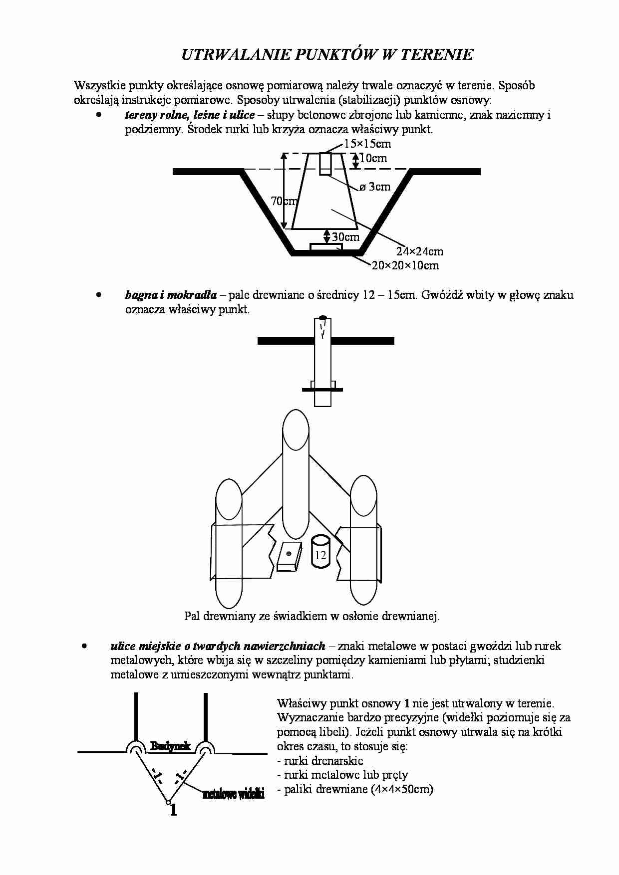 Utrwalenie punktów w terenie - strona 1