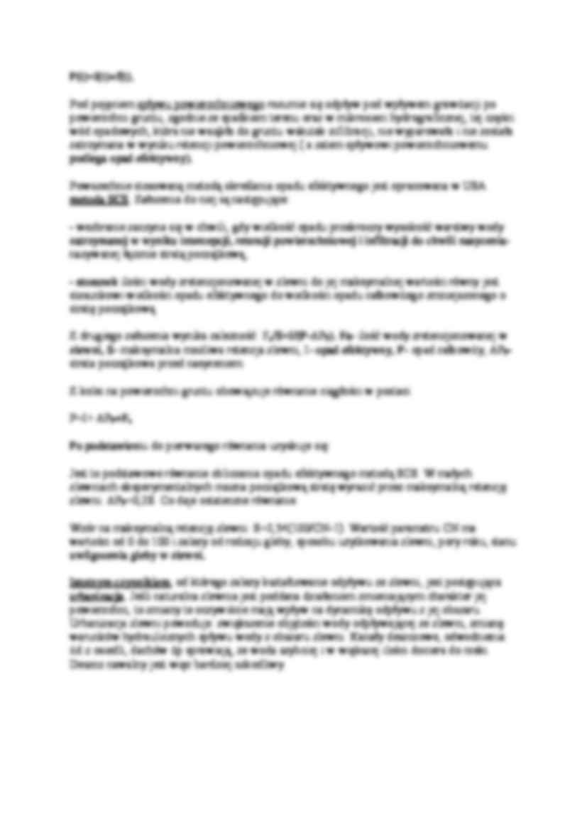 Formowanie się odpływu ze zlewni- opad efektywny - strona 3