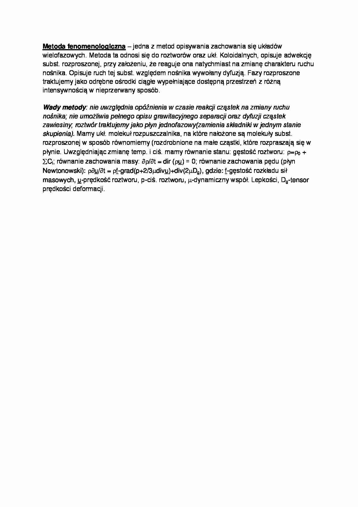 Metoda fenomenologiczna - strona 1