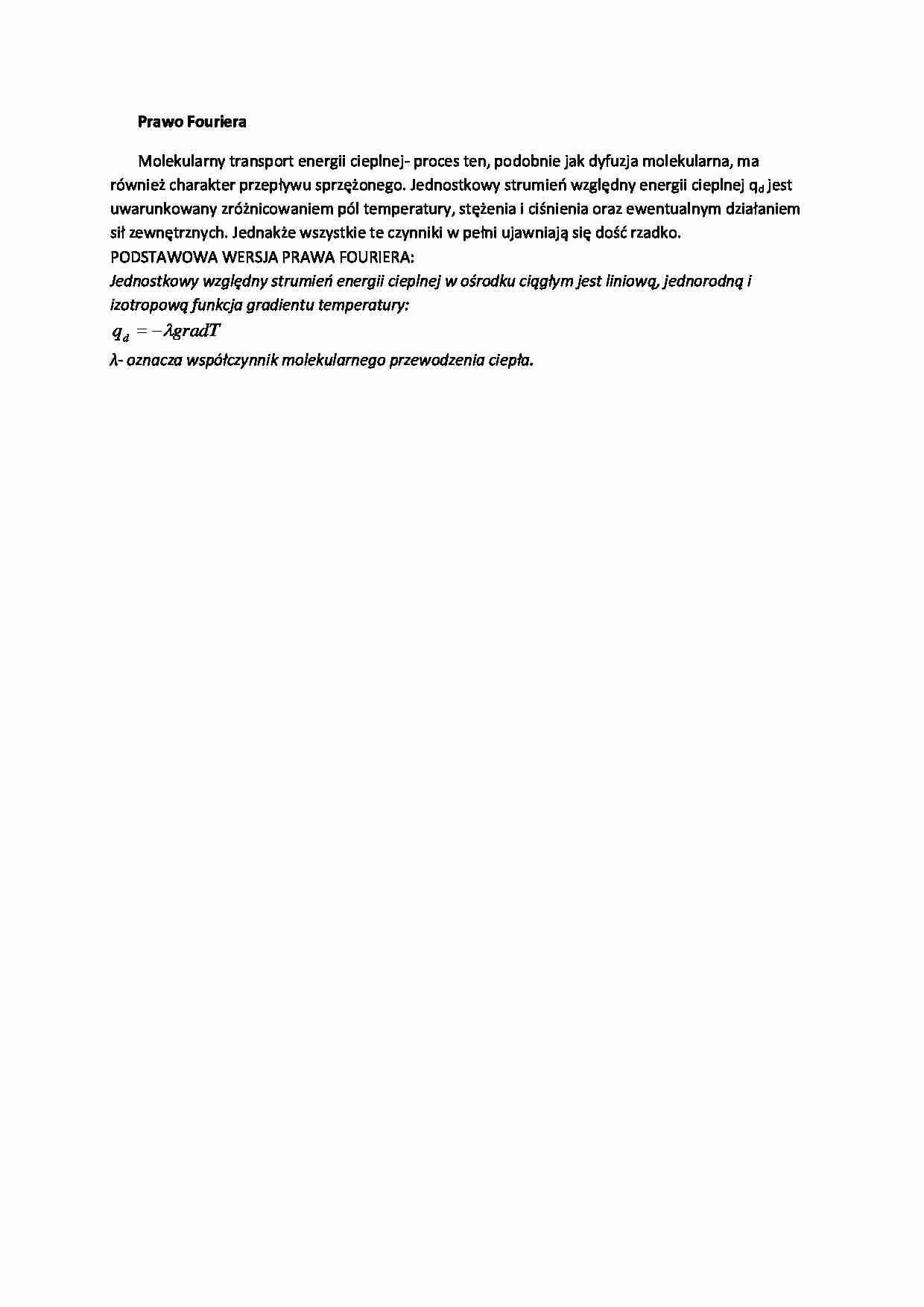 Prawo Fouriera - strona 1