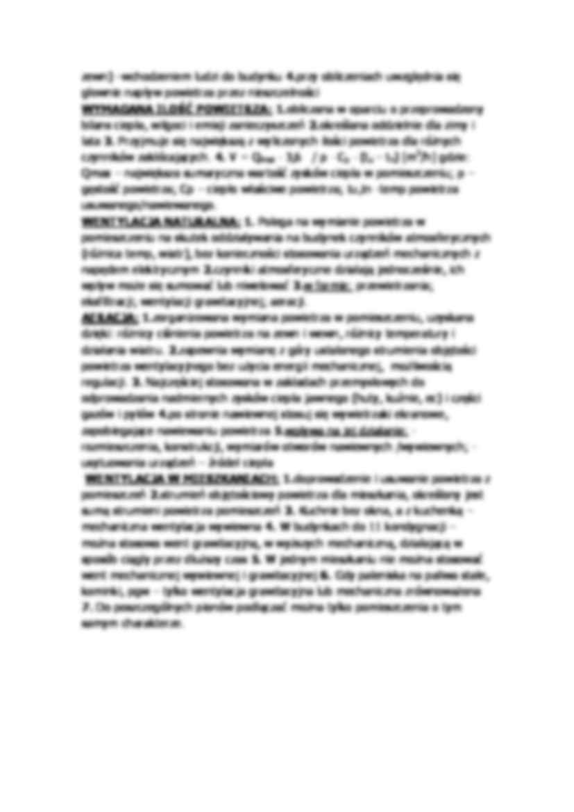Pojęcia na kolokwium-wentylacja i klimatyzacja - strona 2