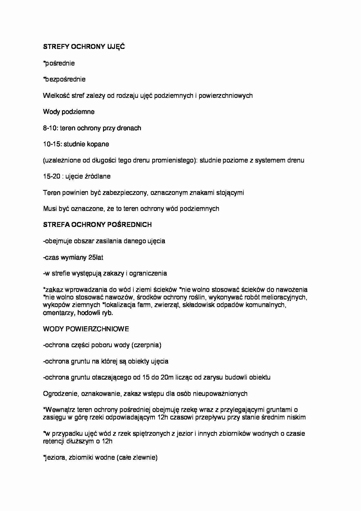 Strefy ochrony ujęć - strona 1