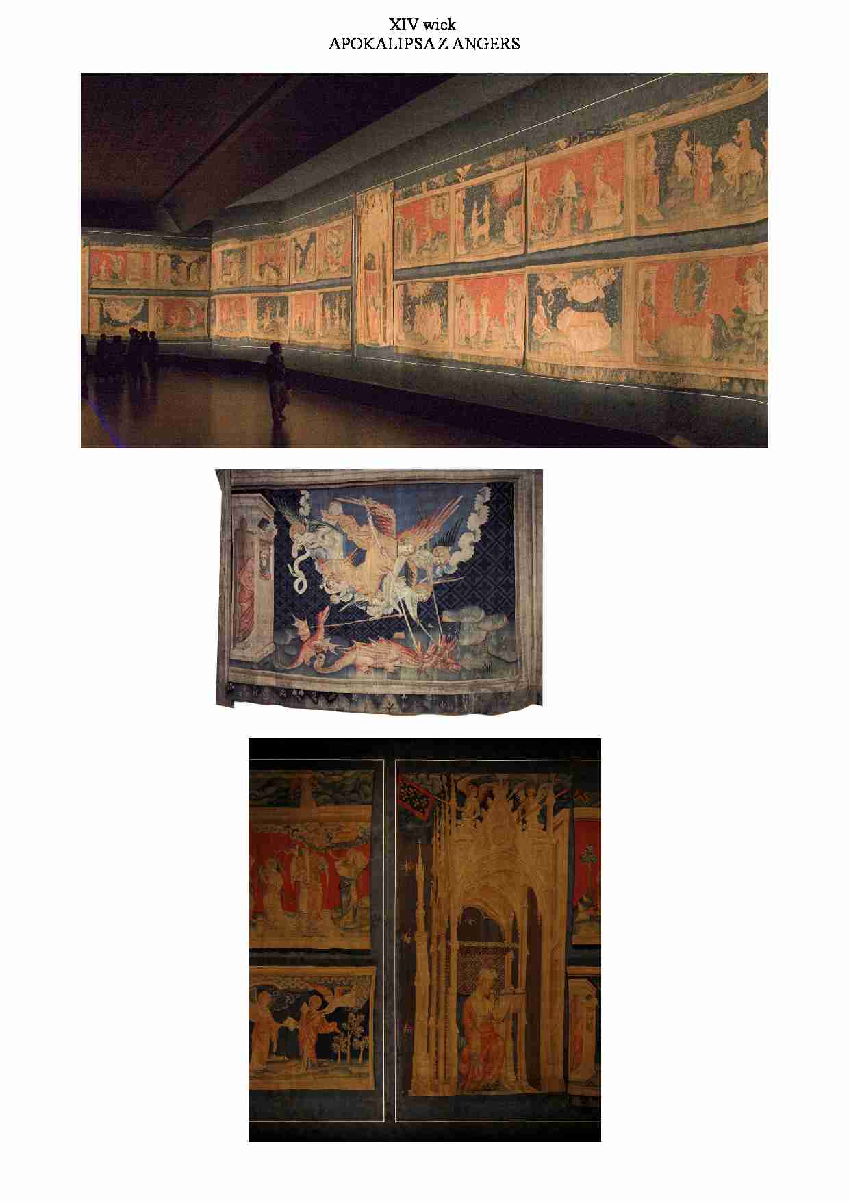 Gotyk-Francja XIV-XV Apokalipsa z Angers - strona 1