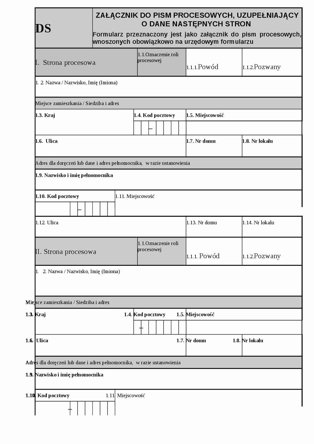 Wzór-załącznik do pism procesowych - strona 1