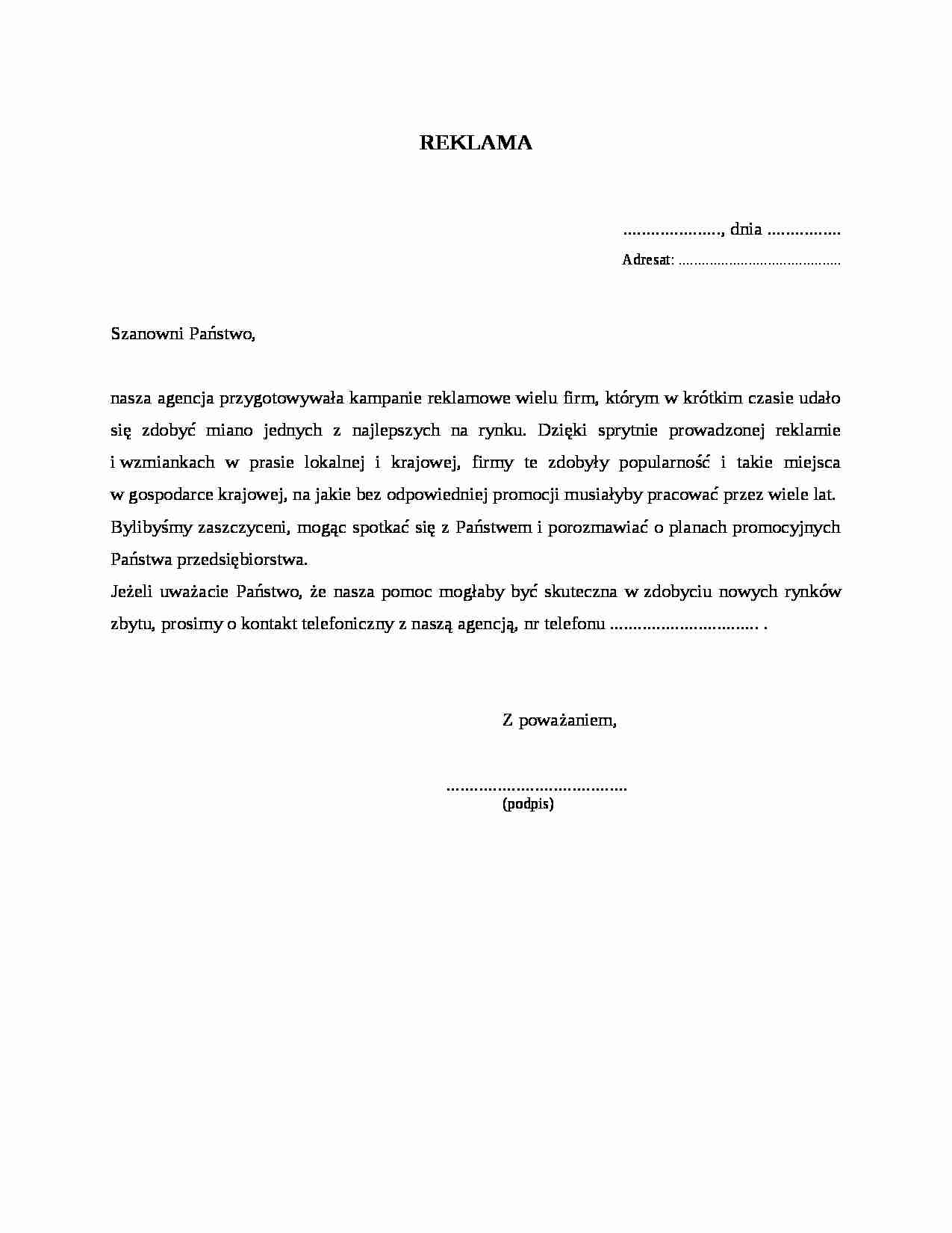 Wzór-Reklama - strona 1