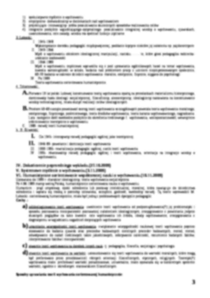 Teoria Wychowania - wykłady - drZając - strona 3
