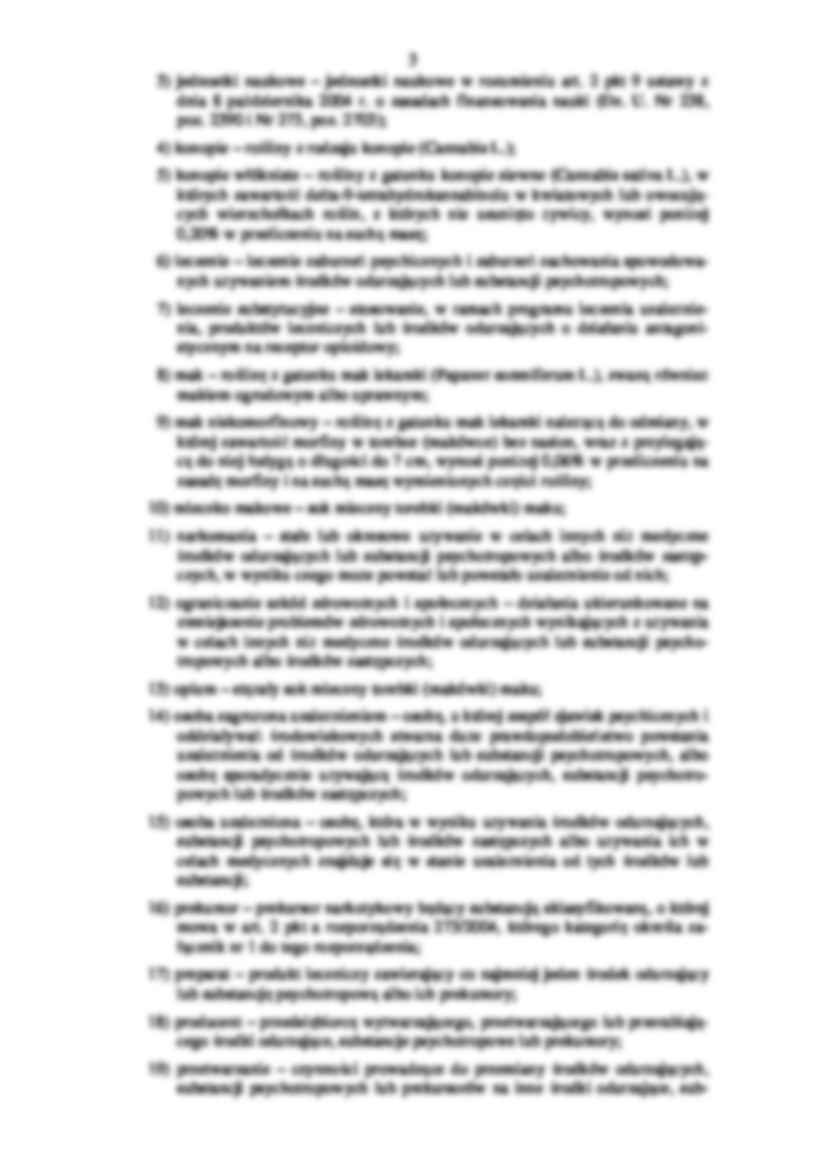 Ustawa o przeciwdziałaniu narkomanii - strona 3