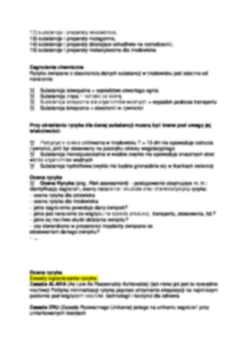 Ocena ryzyka i zagrożeń chemicznych - strona 2