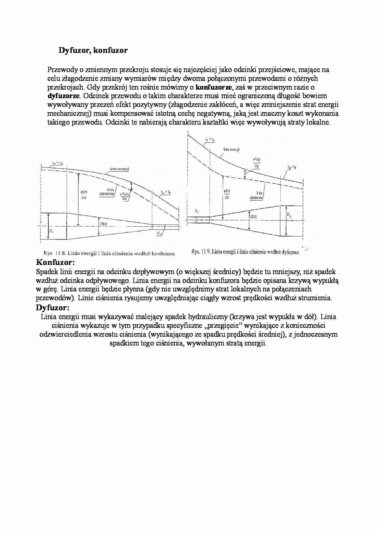Dyfuzor, konfuzor - definicja - strona 1