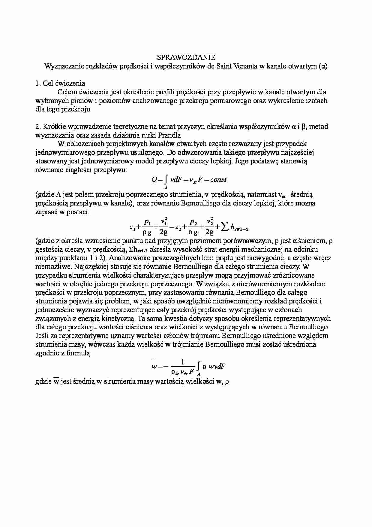 Wyznaczanie rozkładów prędkości - strona 1