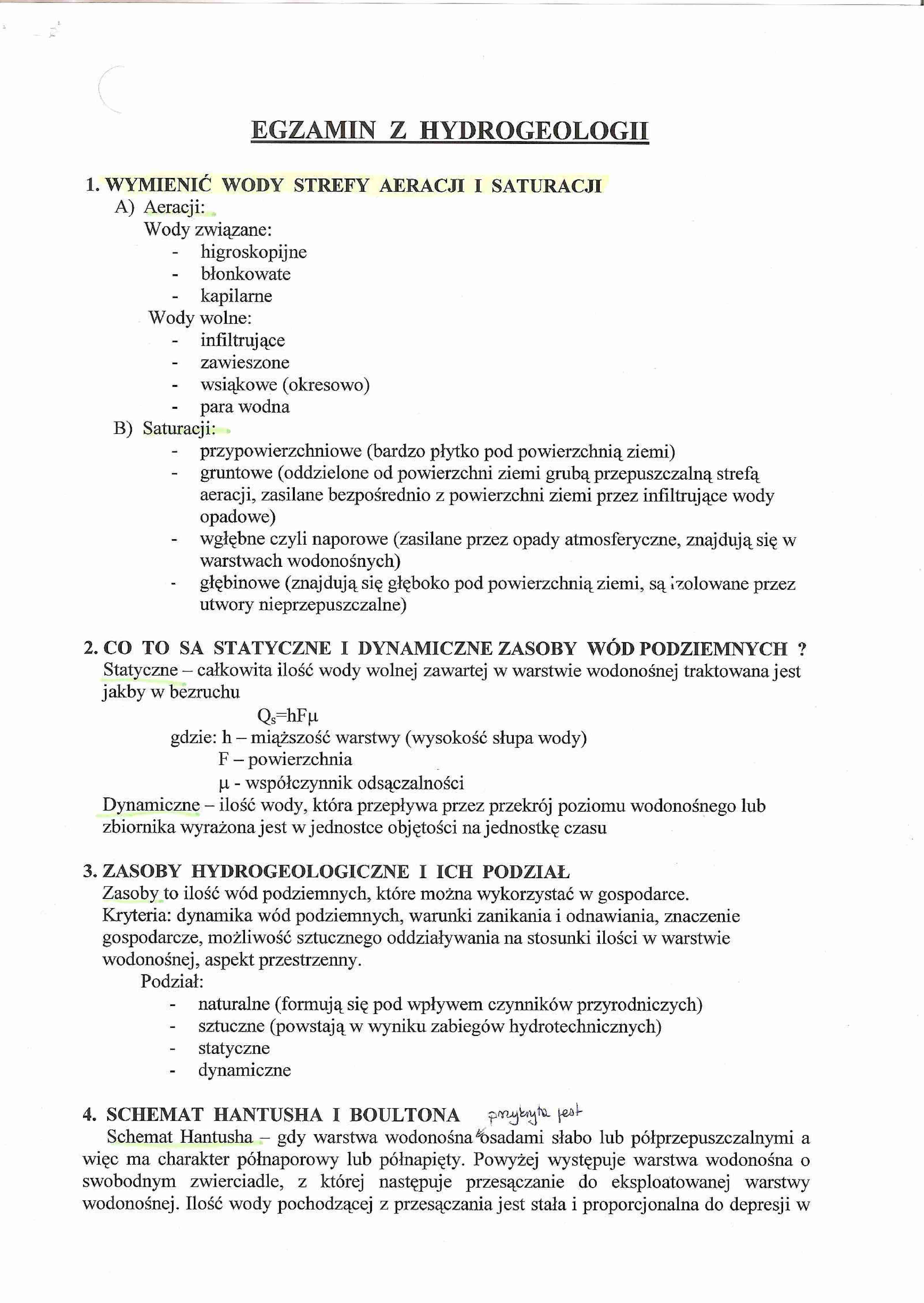 Opracowane pytania - egzamin - strona 1