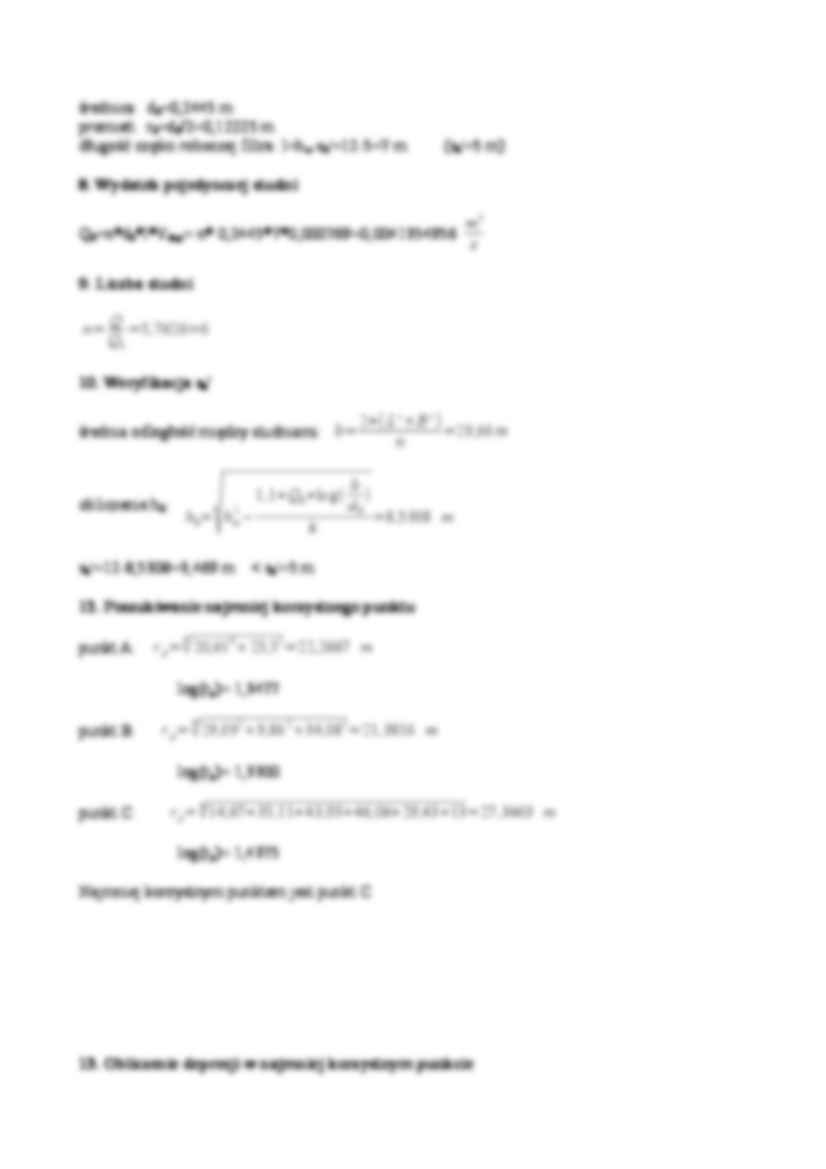 Sprawozdanie z odwodnienia wykopu budowlanego - strona 2