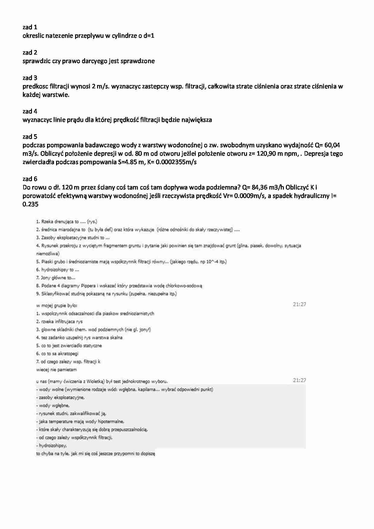 Zadania na kolokwium - strona 1