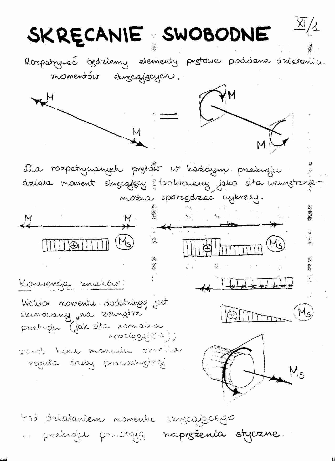 Ćwiczenia - skręcanie swobodne - strona 1