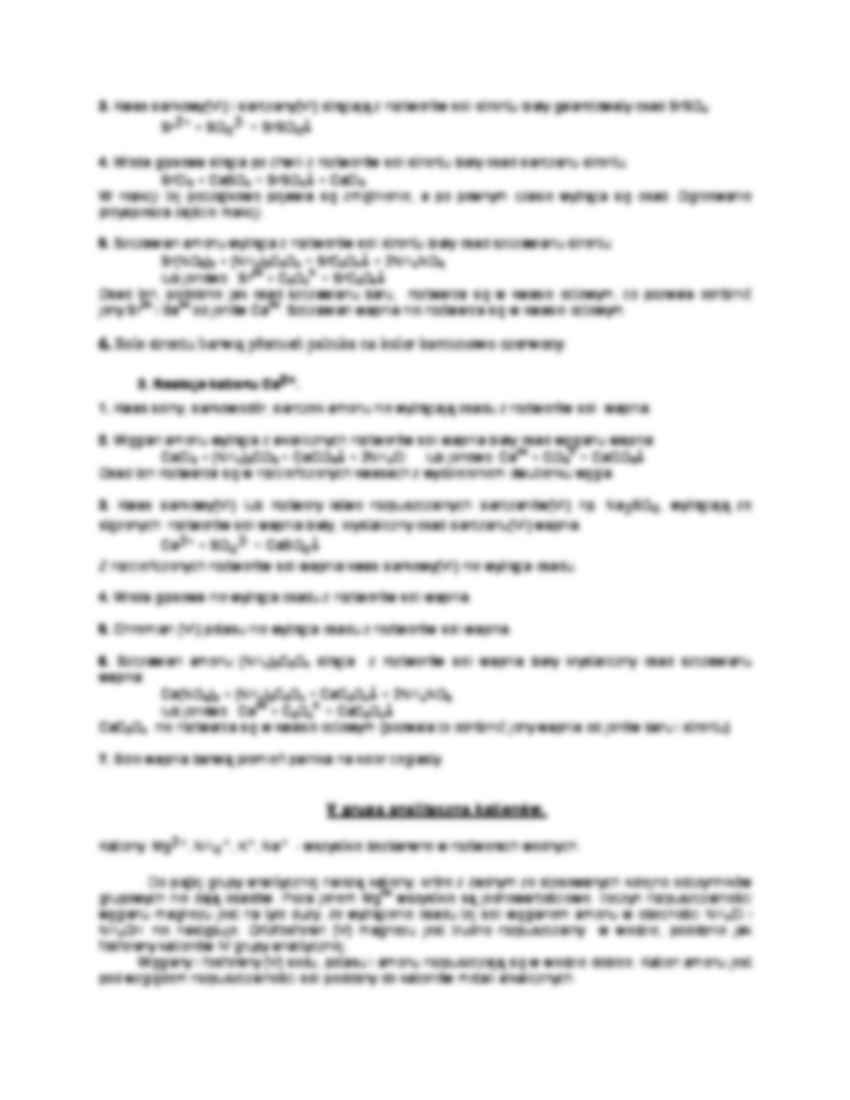 Analiza jakościowa-IV i V grupa kationów - strona 2