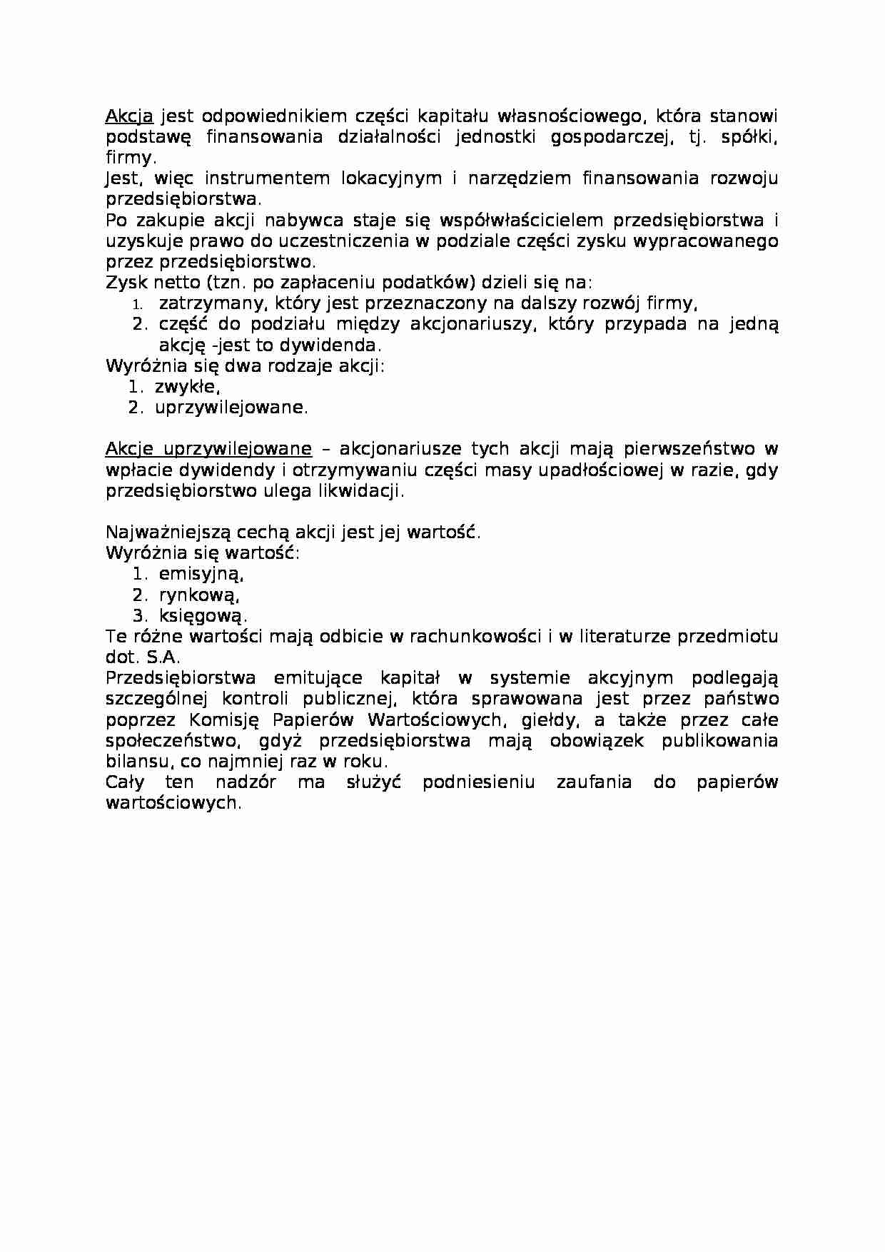 Akcje-opracowanie - strona 1