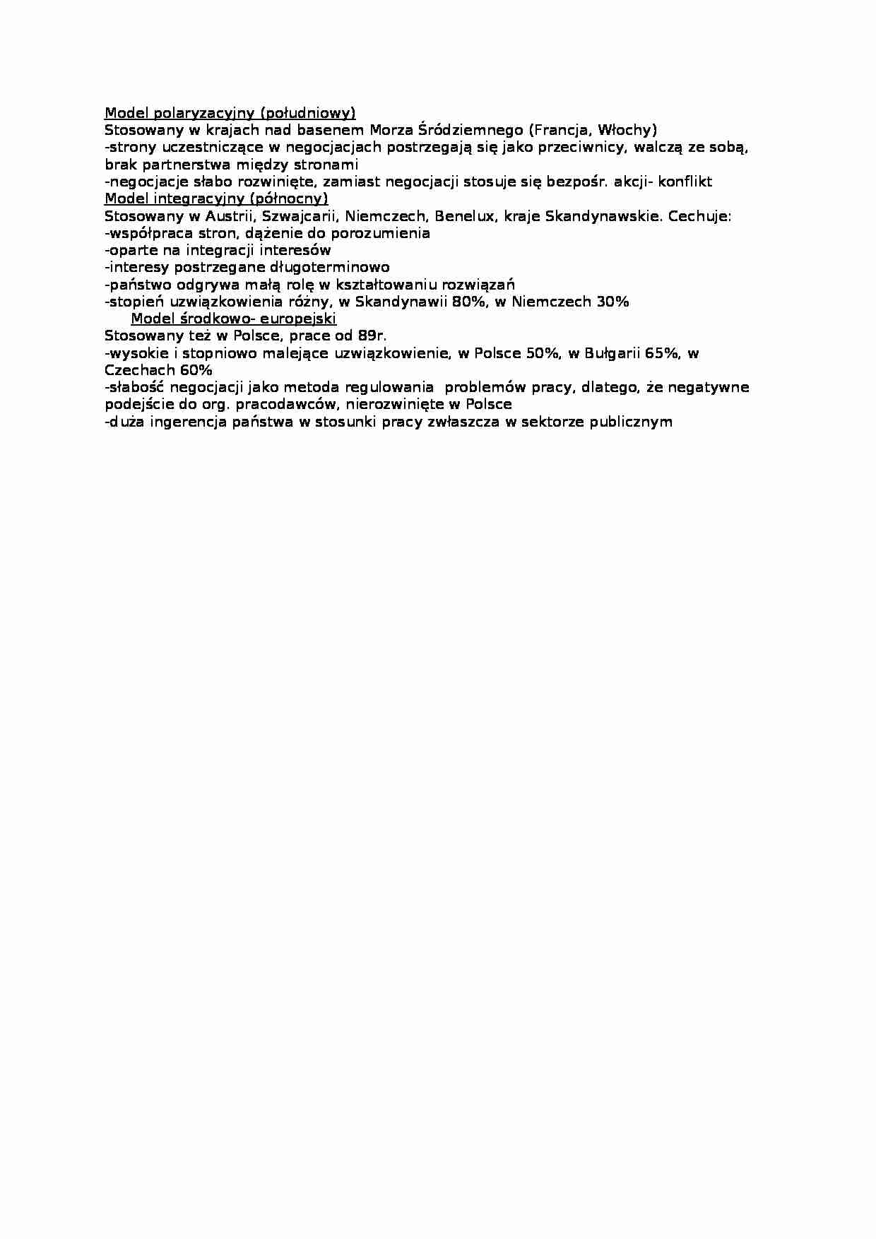 Model polaryzacyjny-opracowanie - strona 1
