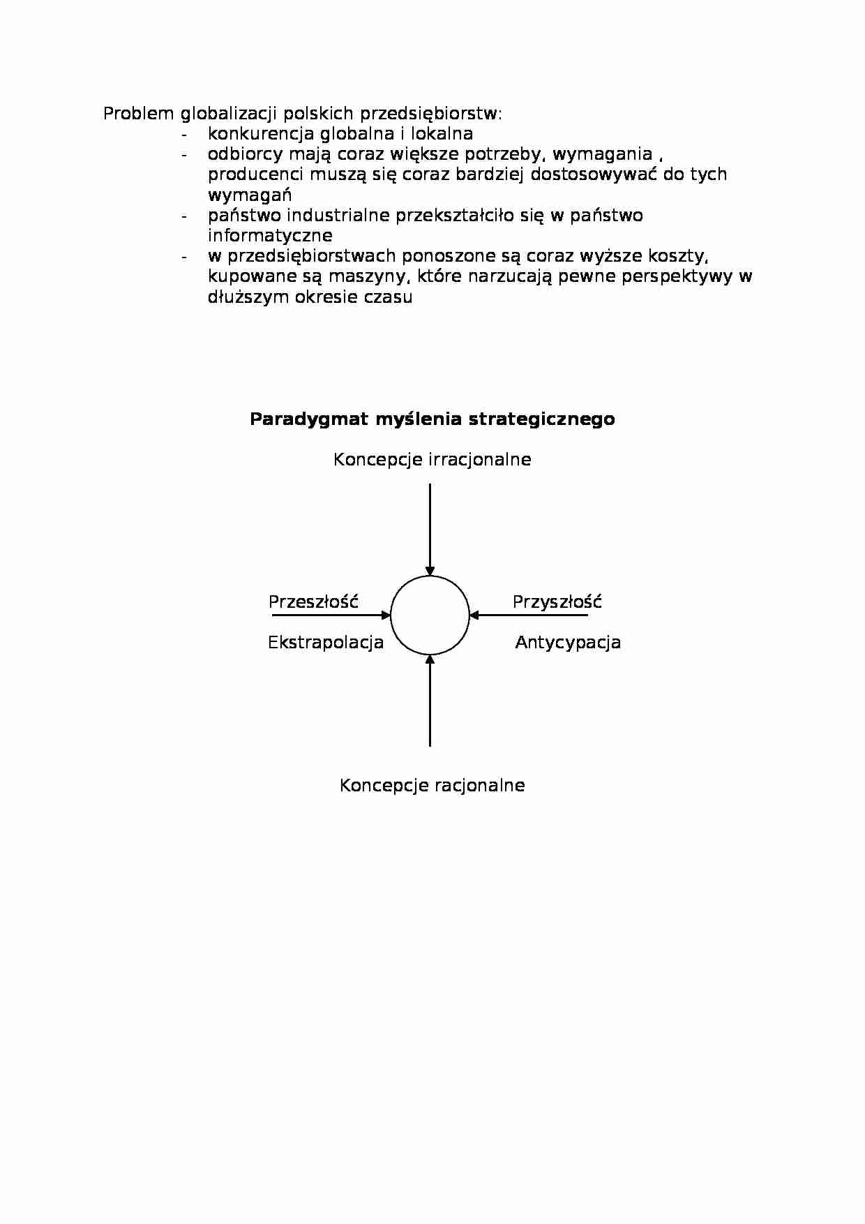 Problem globalizacji polskich przedsiębiorstw - strona 1