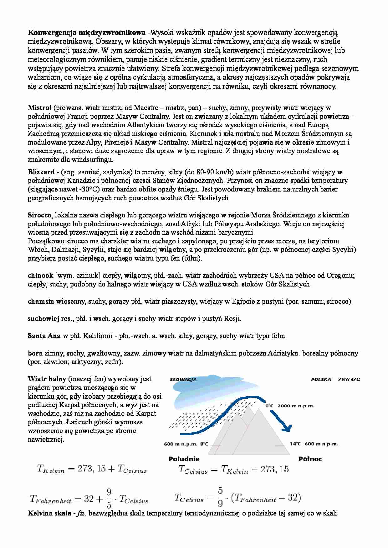Materiały do egzaminu 3 - Meteorologia - strona 1