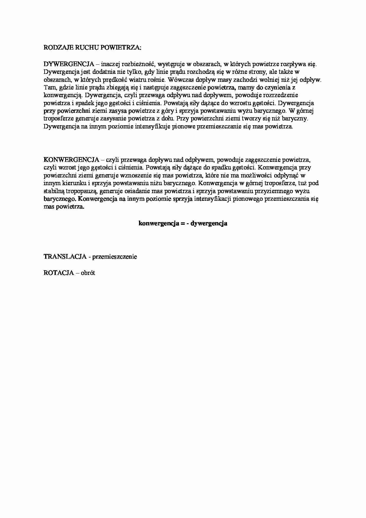 Rodzaje ruchu powietrza - strona 1