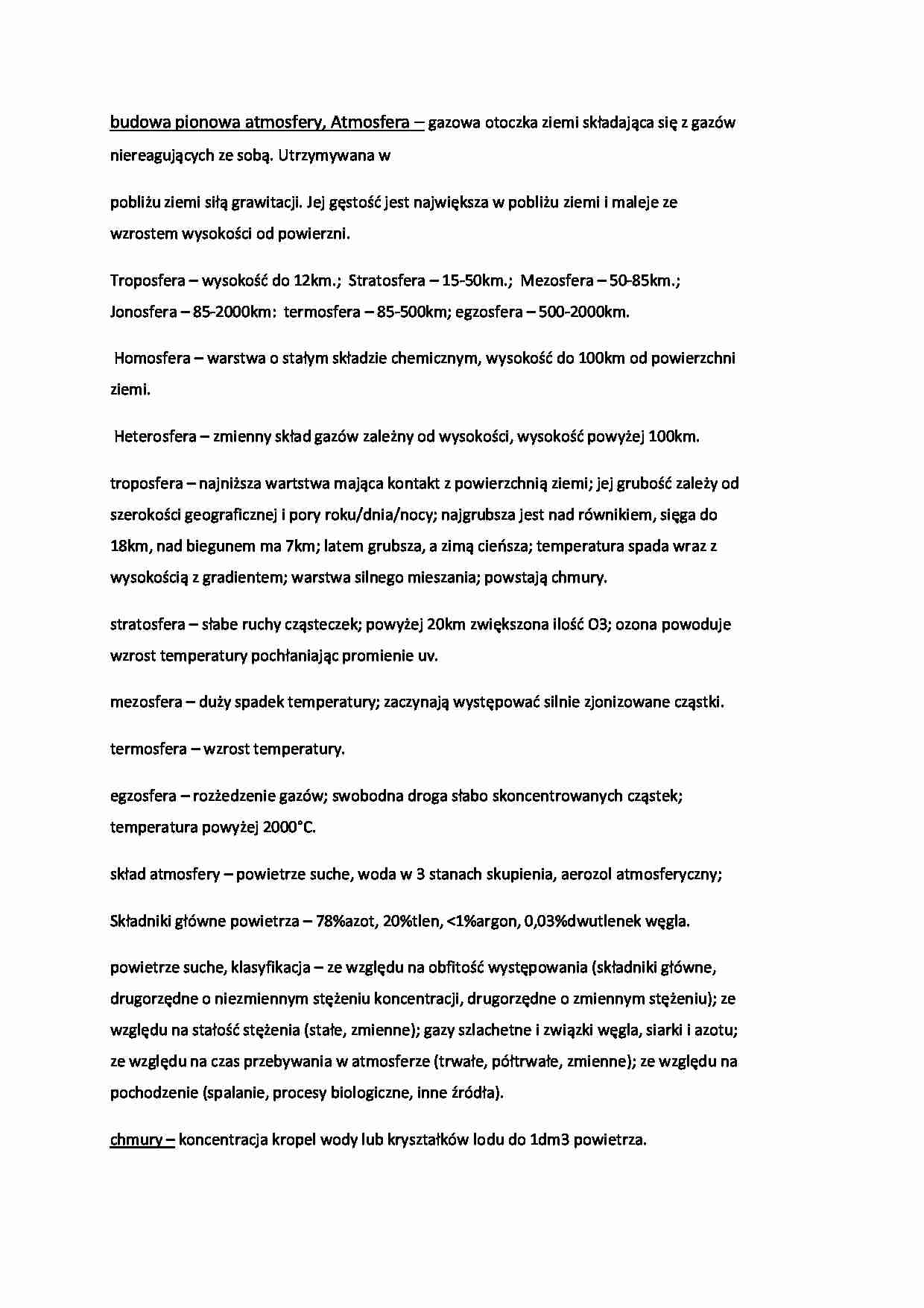 Meteorologia i kliamtologia - Atmosfera - strona 1