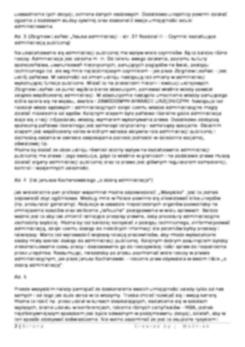 Pytania egzamin - administracja publiczna - strona 2