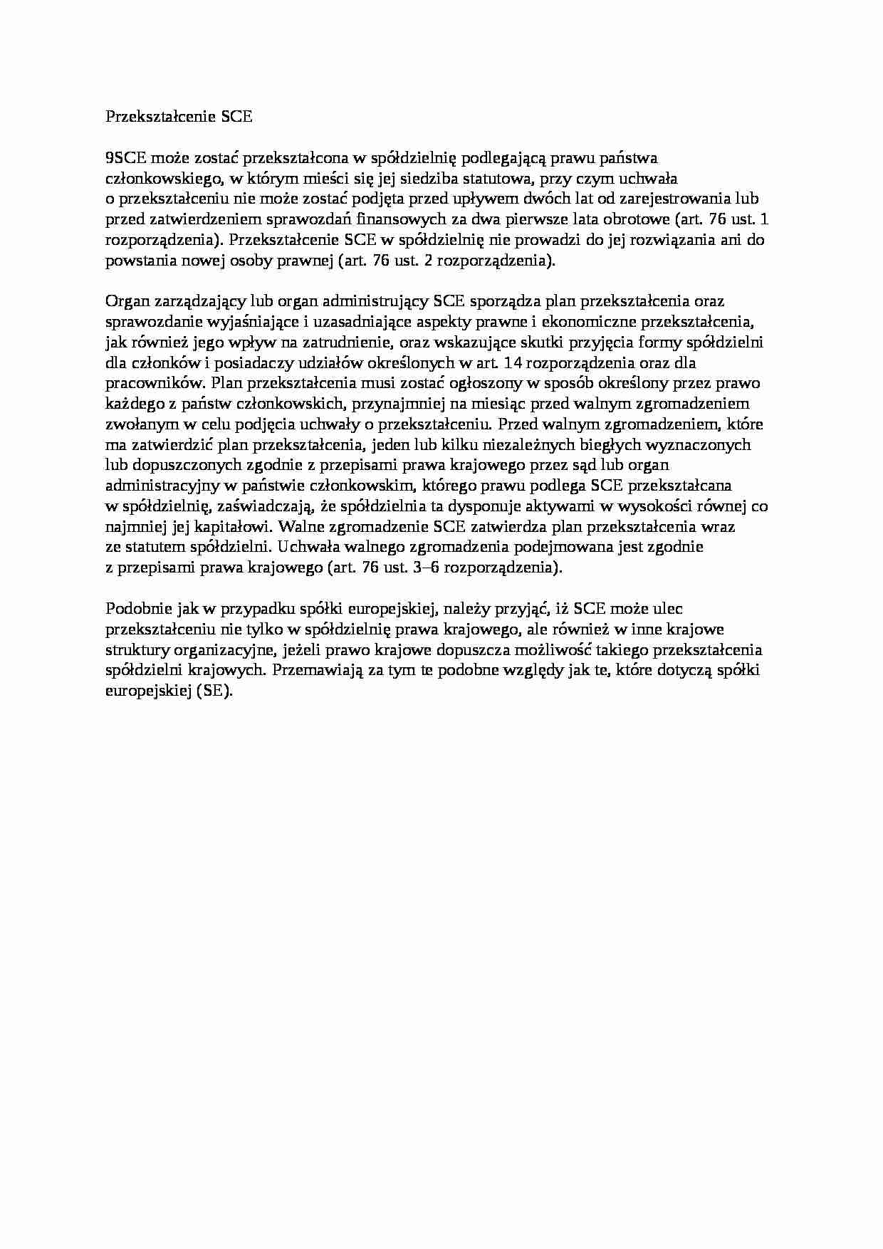 Przekształcenie SCE - wykład - strona 1