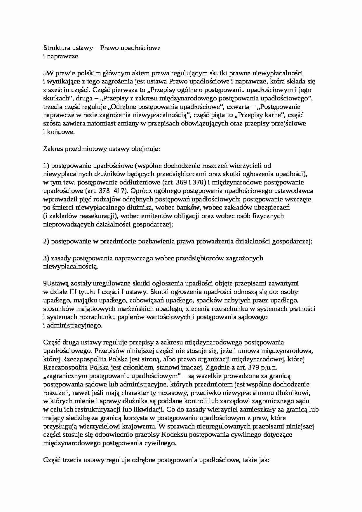 Struktura ustawy - wykład - strona 1