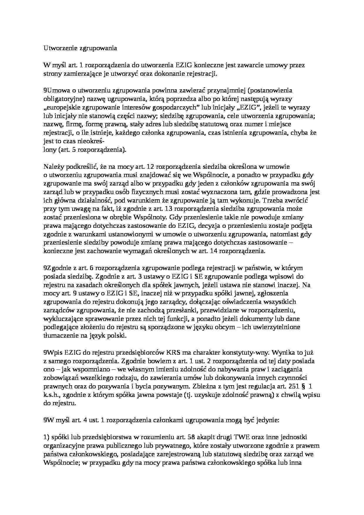 Utworzenie zgrupowania - wykład - strona 1